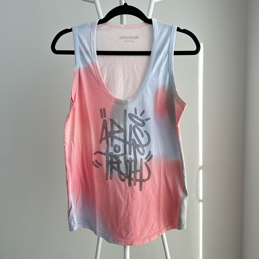 Like New Zadig & Voltaire Blue Arrow Top